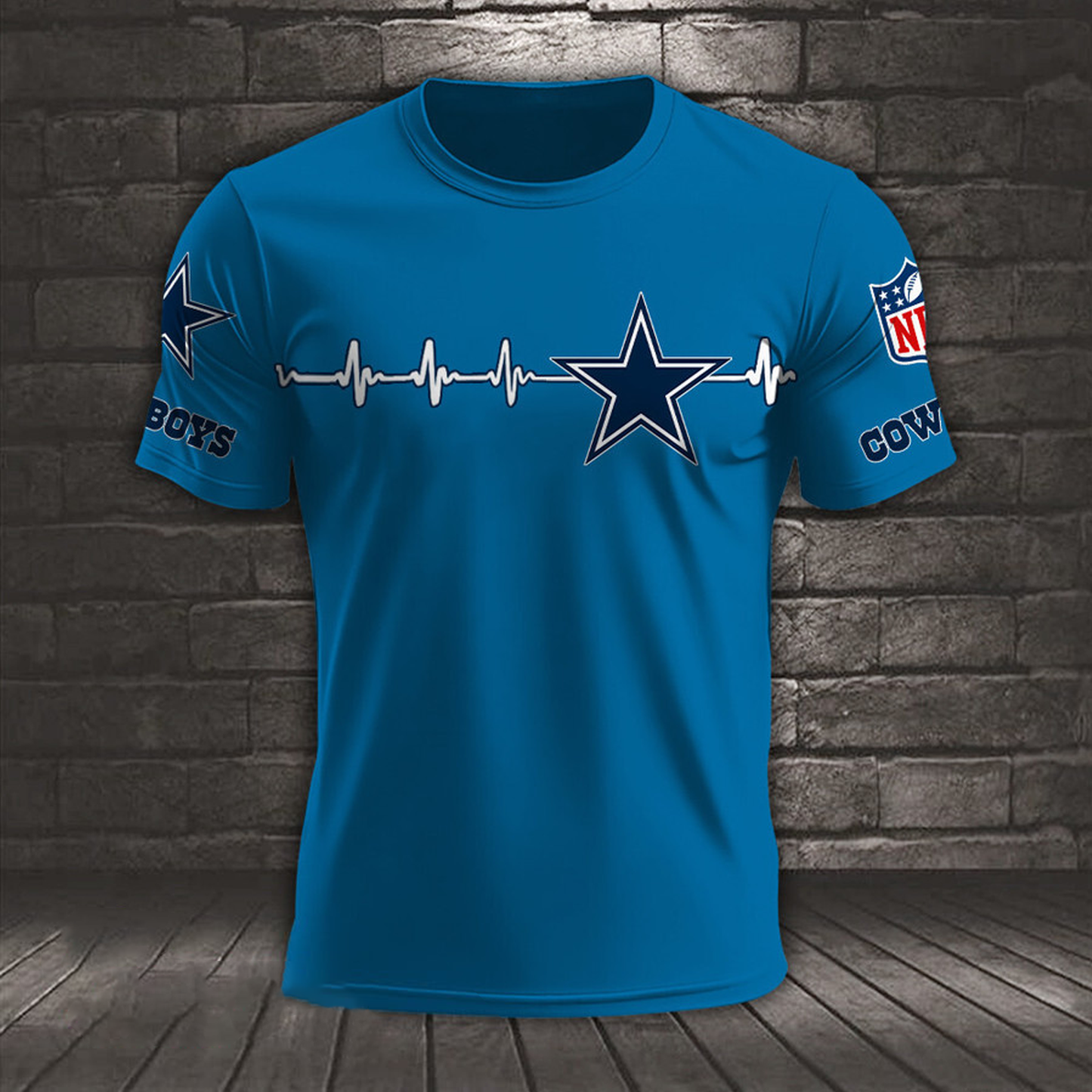 DAL x NFL Heart Rate Map Special 3D Shirt DatND ThuongNH