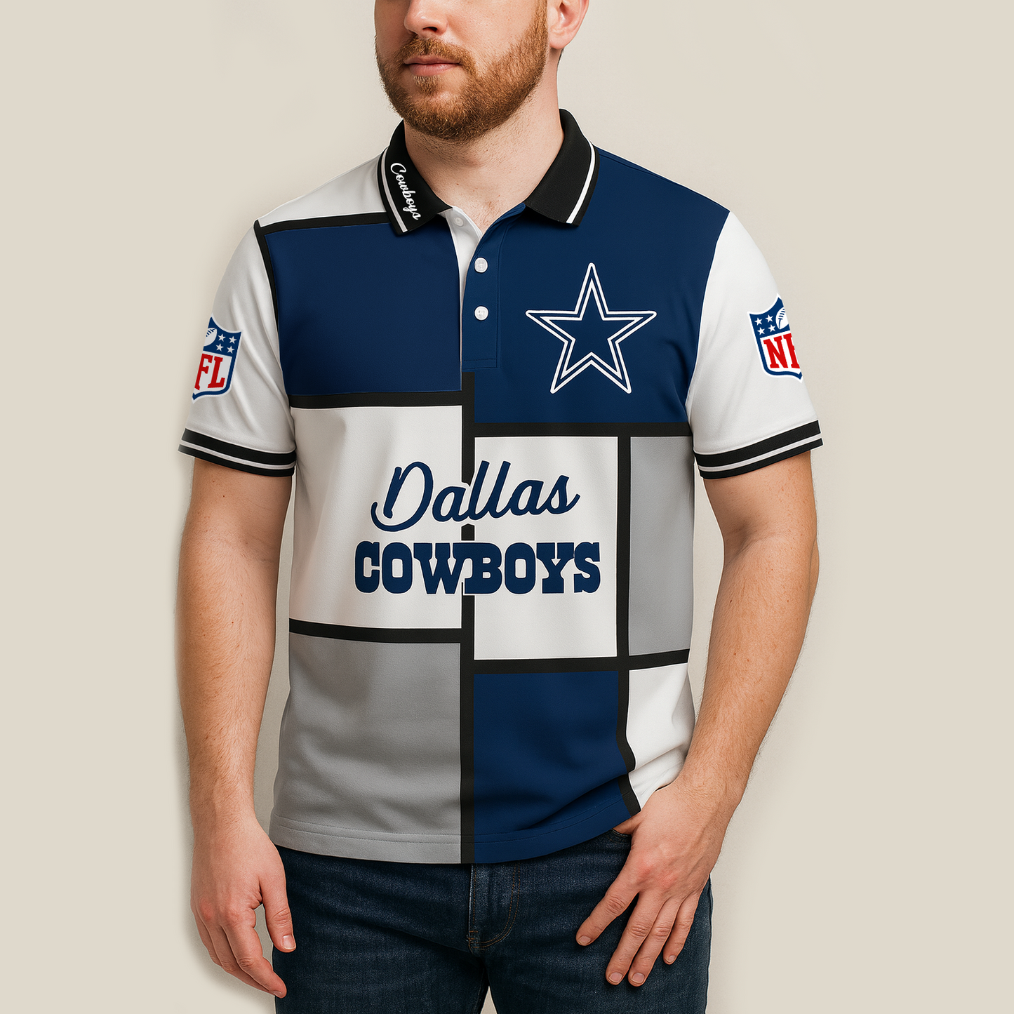 DAL x NFL Polo Shirt Mondrian TUANND TANTD