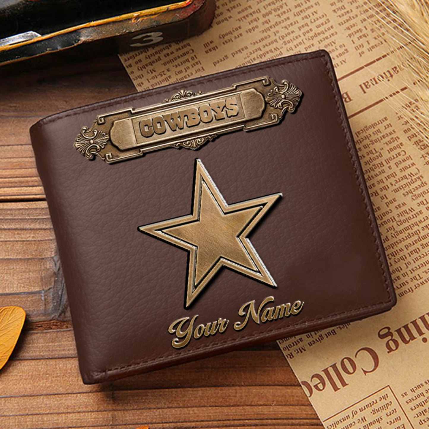 DAL x NFL Premium Leather Wallet DatND DVT