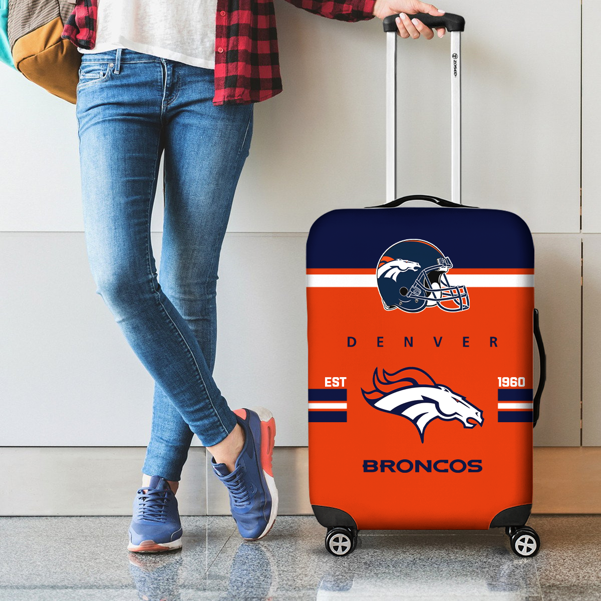 DB NFL Luggage Cover Suitcase Protector DDT NTL