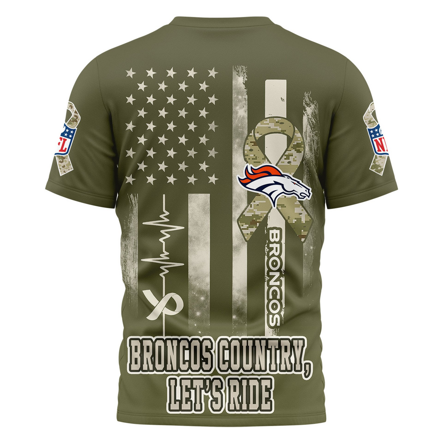 DB Premium NFL Salute to Service Camo 3D Shirt DDT CTND