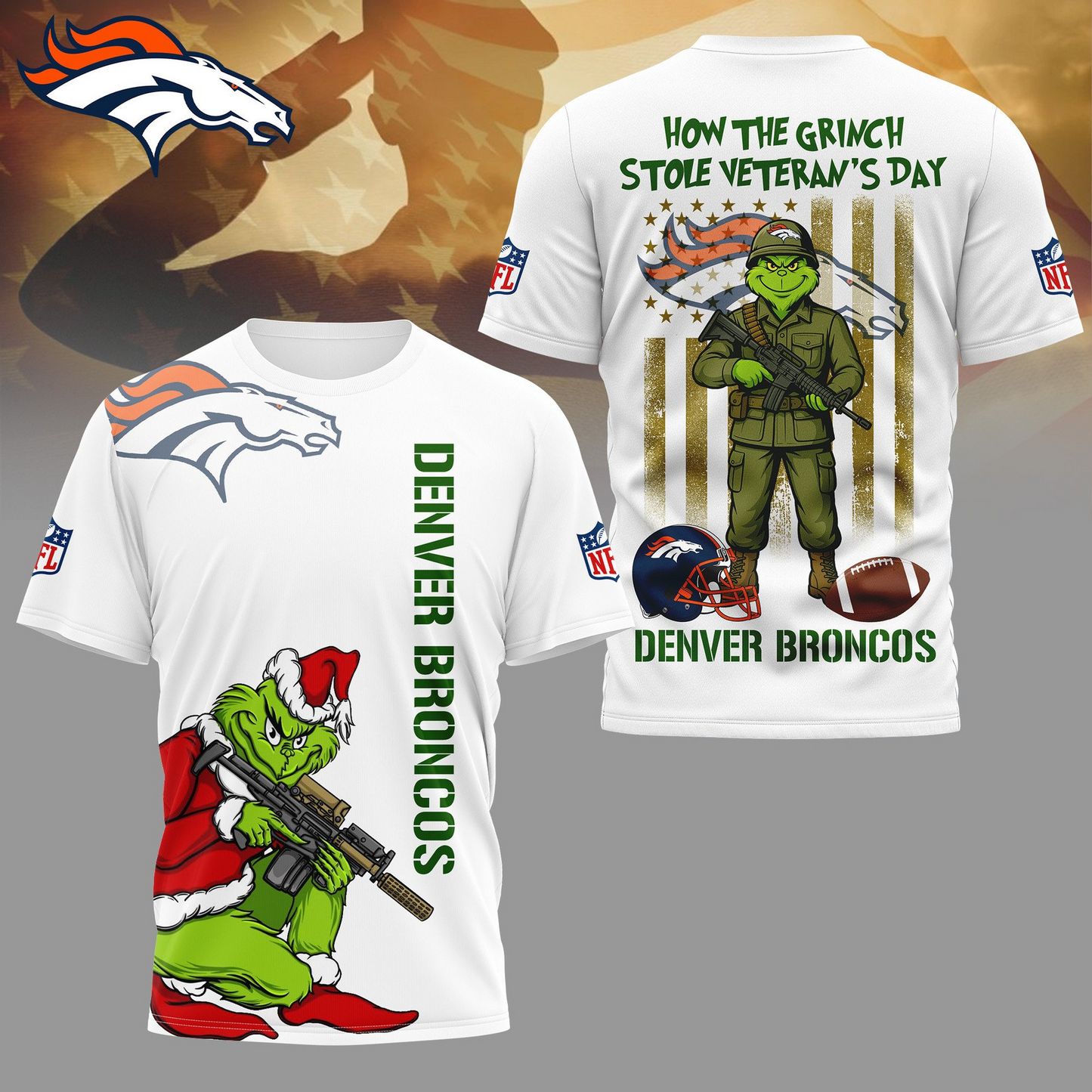 DB Premium NFL The Grinch Salute Veterans DDT CTND