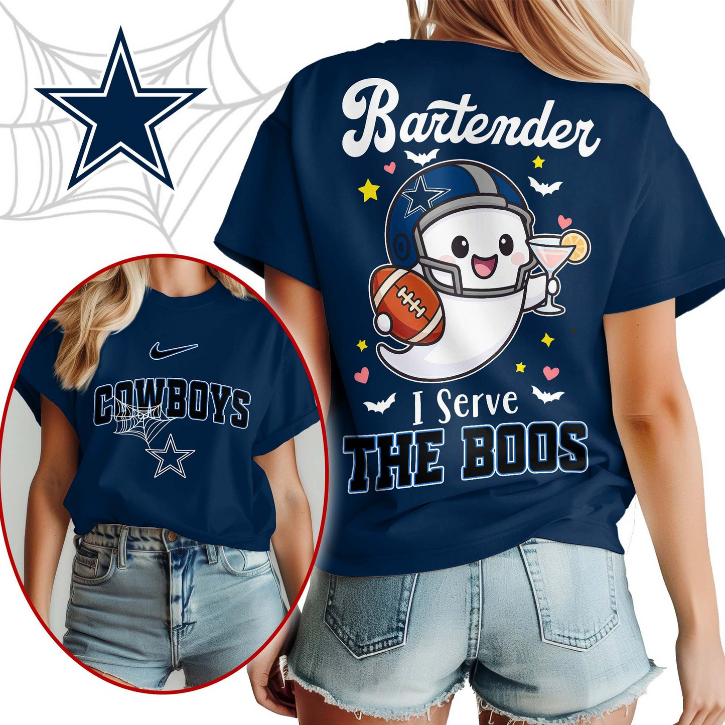 DC Premium NFL Bartender Halloween Fan Women Shirt DDT CTND