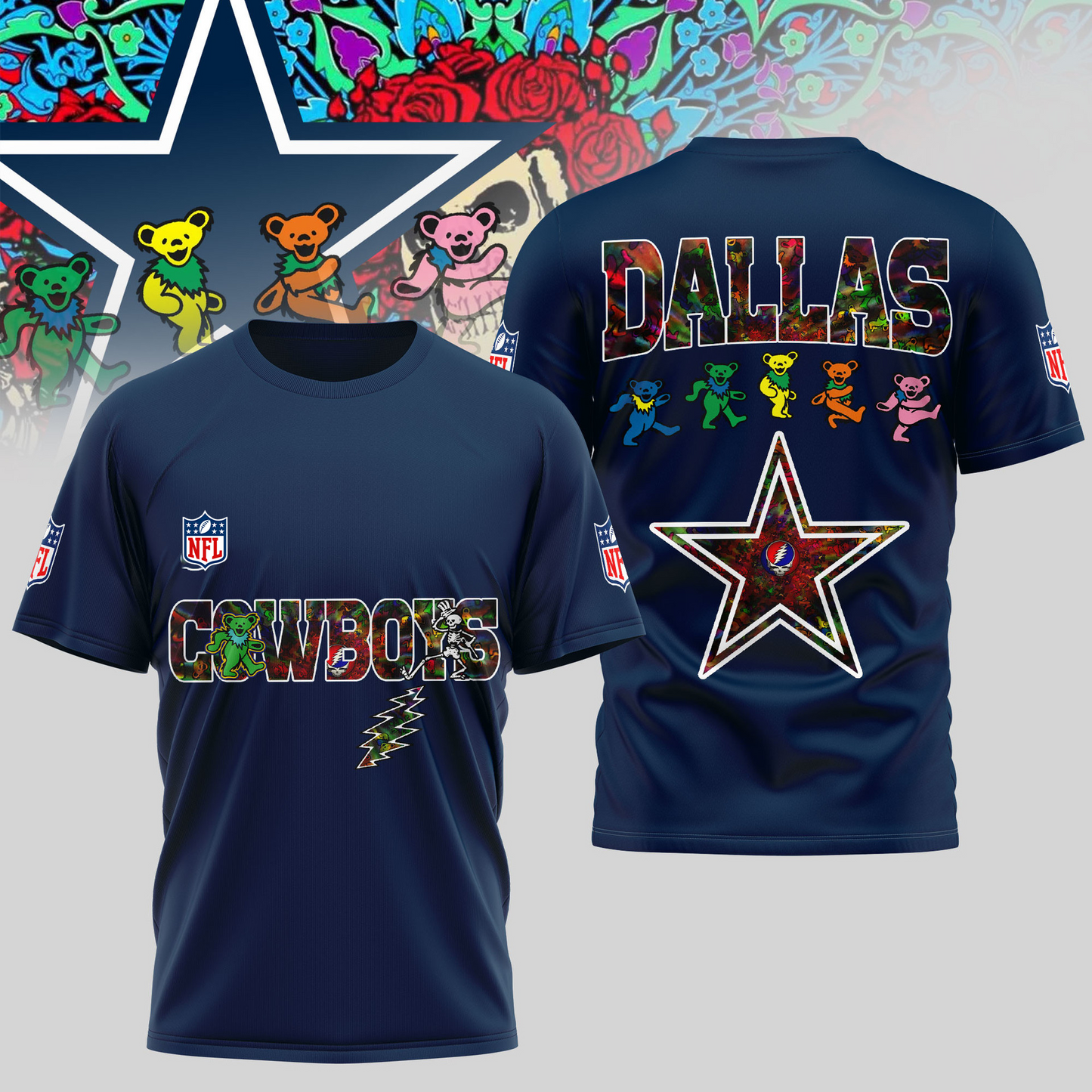 DC Premium NFL Dancing Bear T-Shirt DDT HLPHUONG