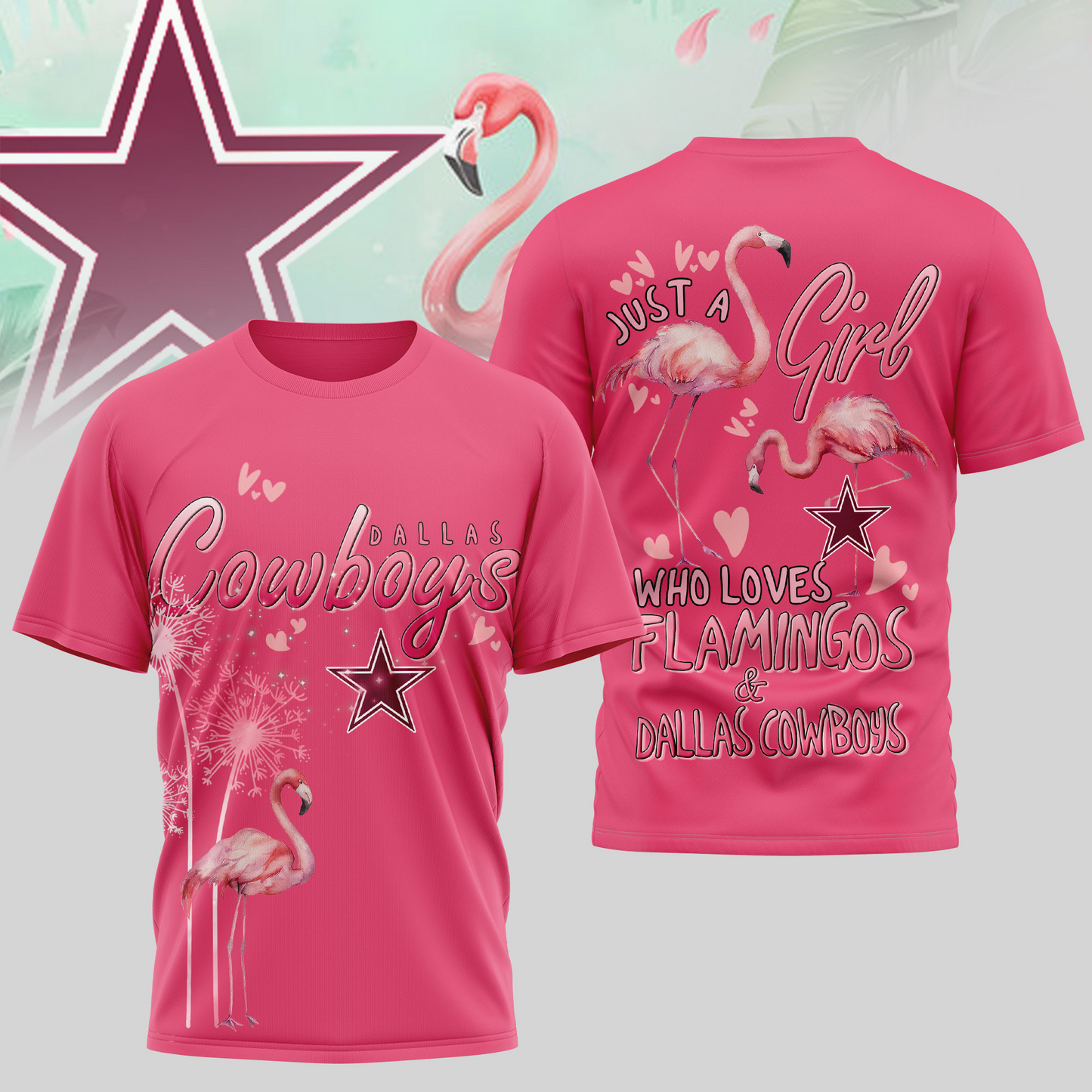 DC Premium NFL Flamingo 3D Shirt DDT NTL
