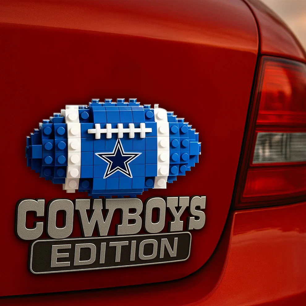 DC x NFL Building Block Set 3D Car Name Badge DDT CTND