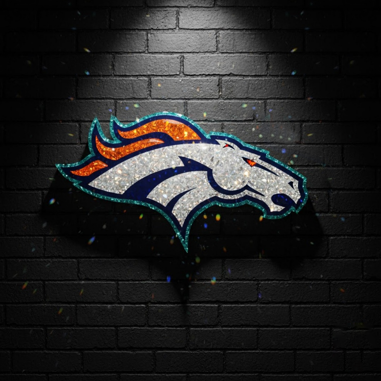 DEN X NFL Diamond Crystal Wall Art DatND DVT