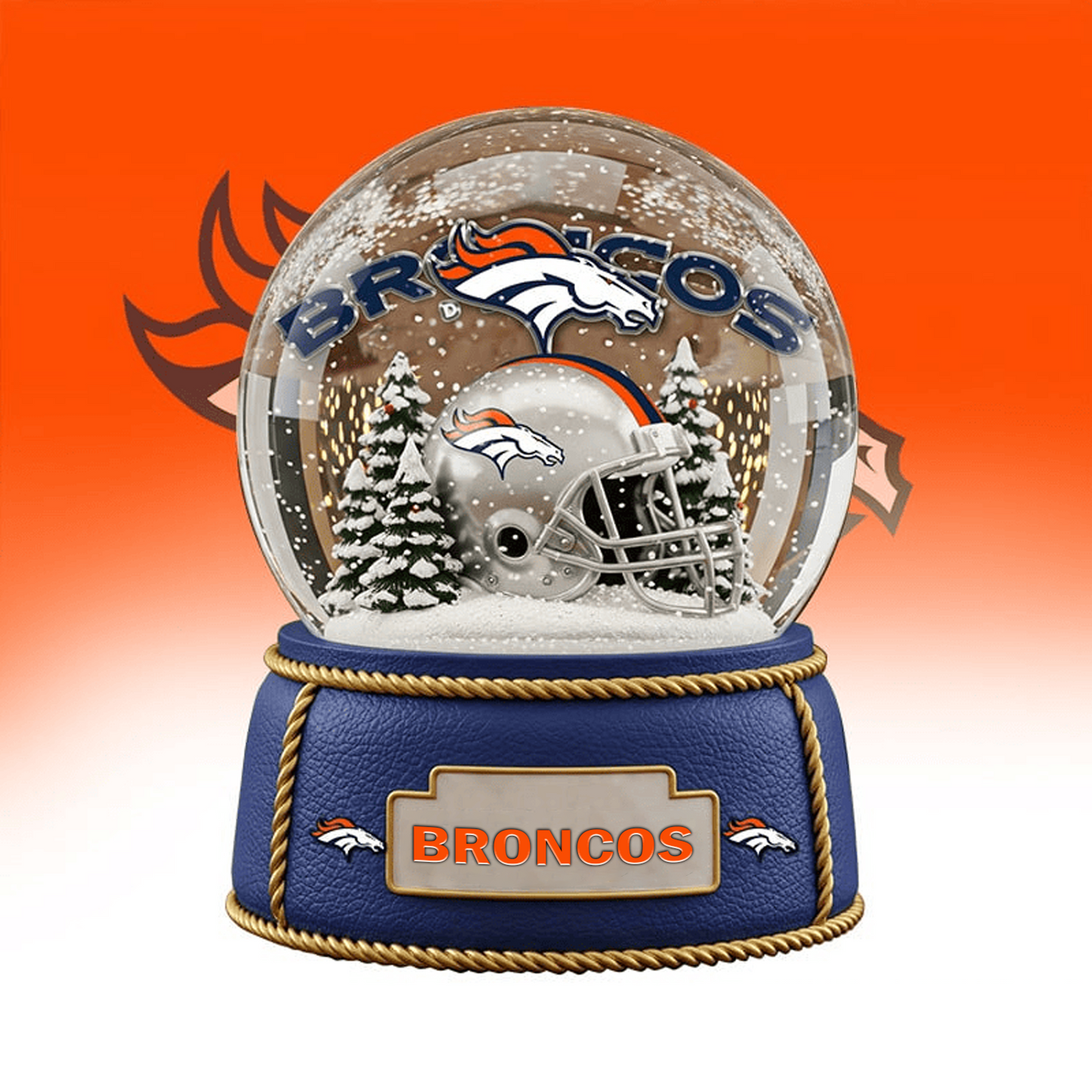 DEN x NFL Prenium Christmas Acrylic Block Plaque TUANND TANTD