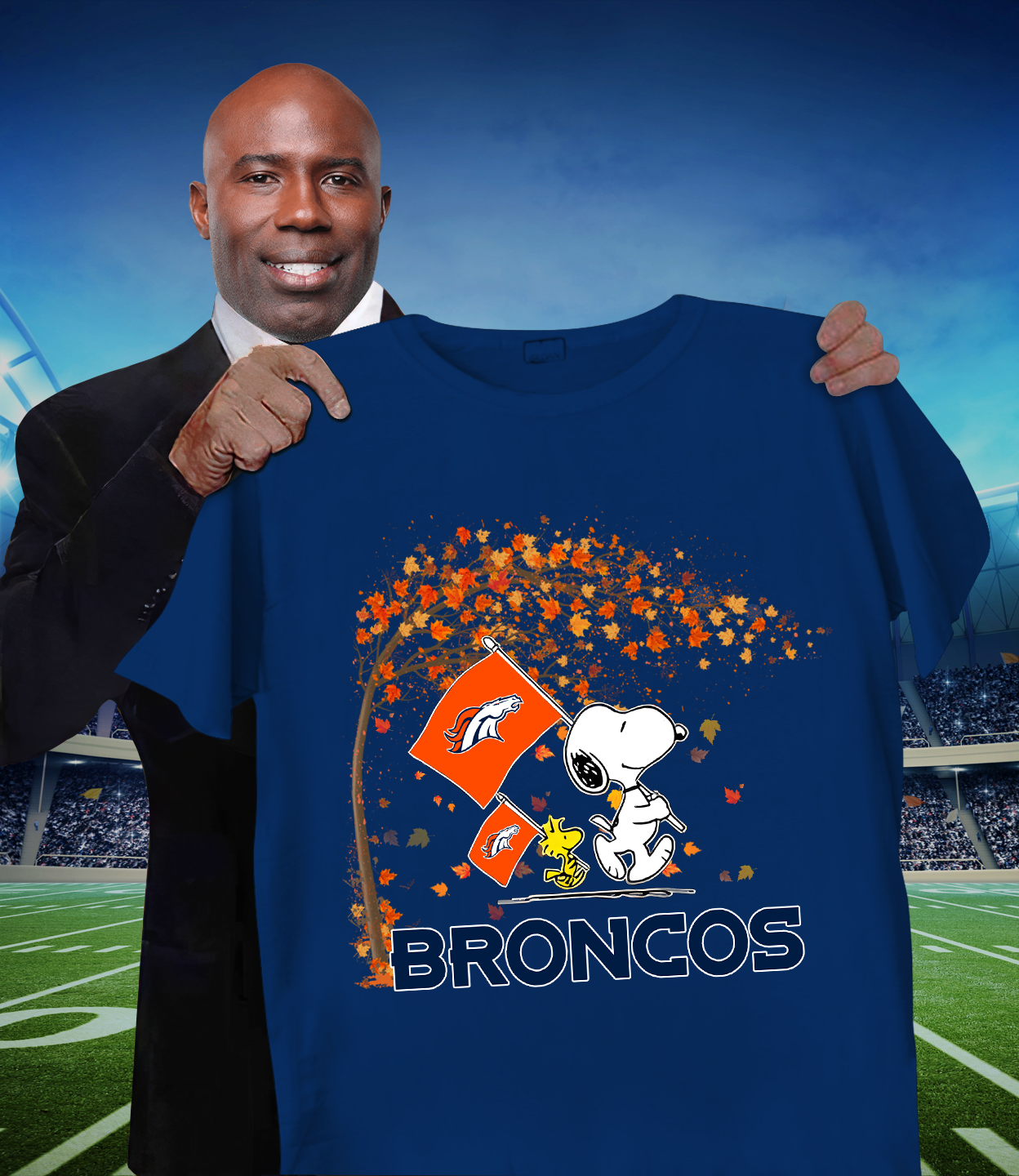 DEN x NFL Snoopy and Woodstock Happy Autumn 2D Shirt DatND ThuongNH