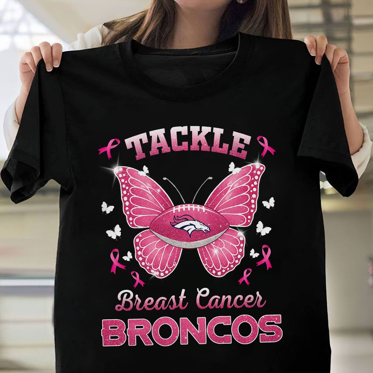 DEN x NFL Tackle Breast Cancer 2D Shirt DatND ThuongNH