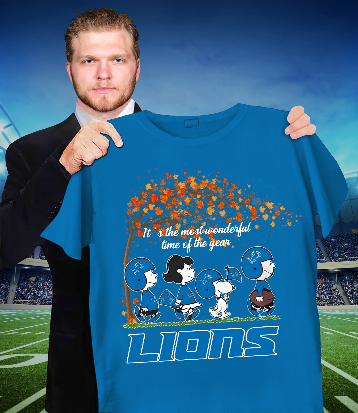 DET x NFL It's The Most Wonderful T-Shirt DATND TANTD