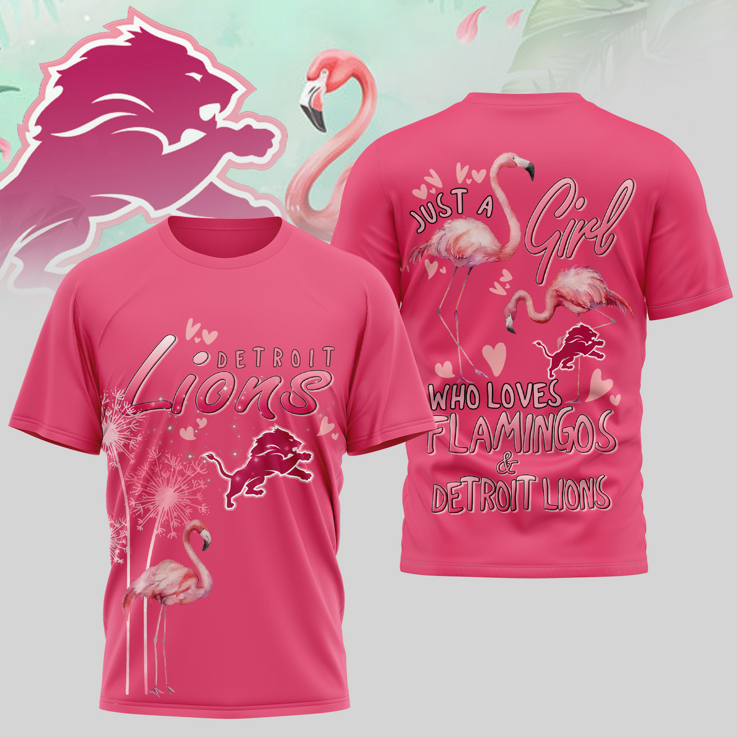 DL Premium NFL Flamingo 3D Shirt DDT NTL