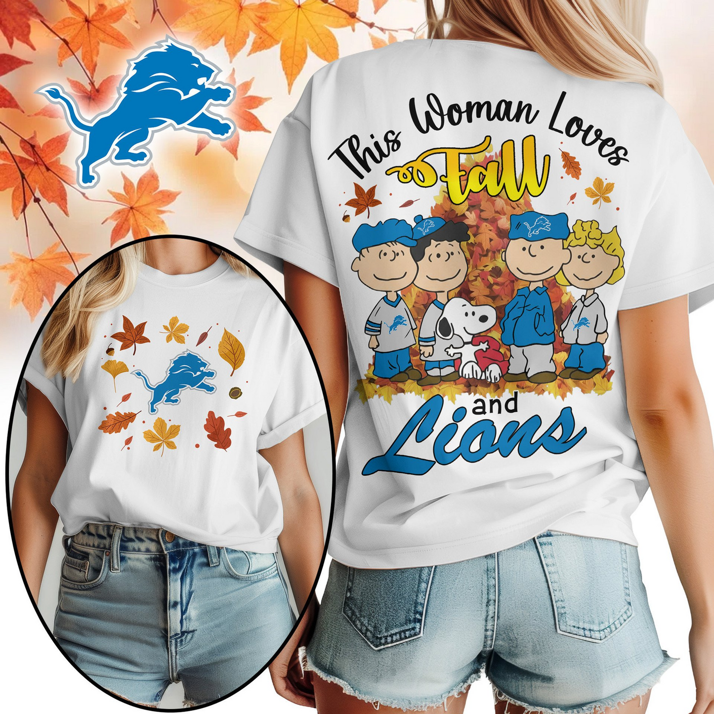 DL Premium NFL This Woman loves fall 3D Shirt DDT CTND