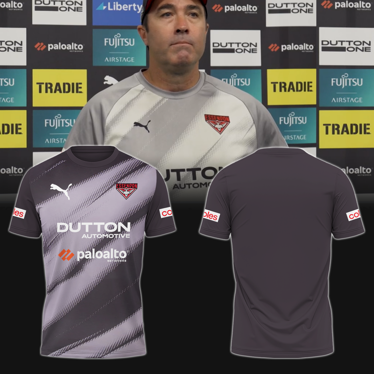 Essendon Football Club AFL Be A Bomber 2025 Limited Edition T-Shirt TM - You will save more when you buy the clothes and hat combo V4