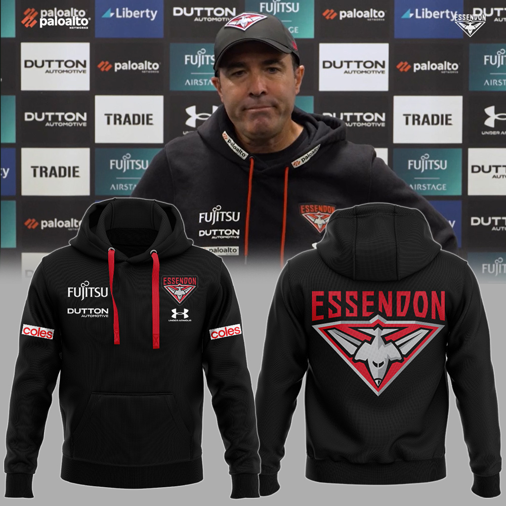 Essendon Football Club AFL Be A Bomber Limited Edition Hoodie TM V3