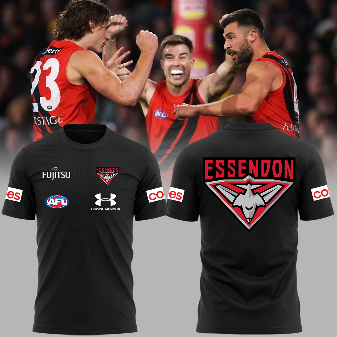 Essendon Football Club AFL Be A Bomber Limited Edition T-Shirt TM - You will save more when you buy the clothes and hat combo V3