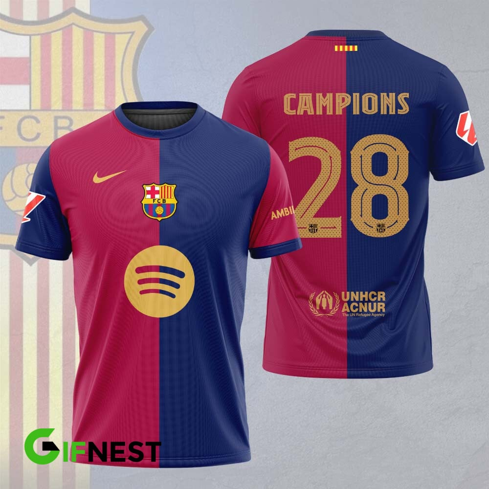 FC Barcelona LA LIGA CHAMPIONS 202425 T-Shirt TM NTA V25