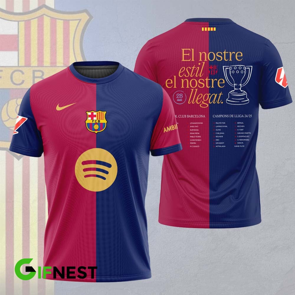 FC Barcelona LA LIGA CHAMPIONS 202425 T-Shirt TM NTA V26