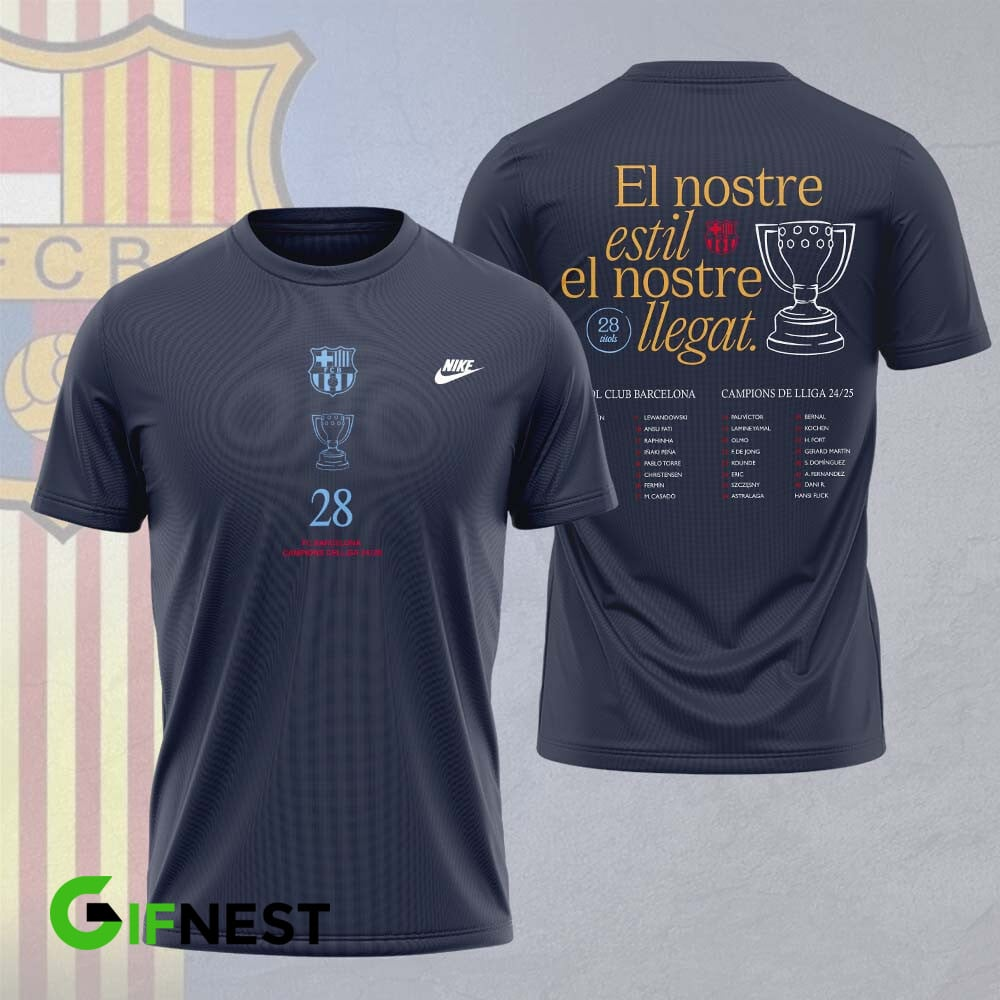 FC Barcelona LA LIGA CHAMPIONS 202425 T-Shirt TM NTA V27