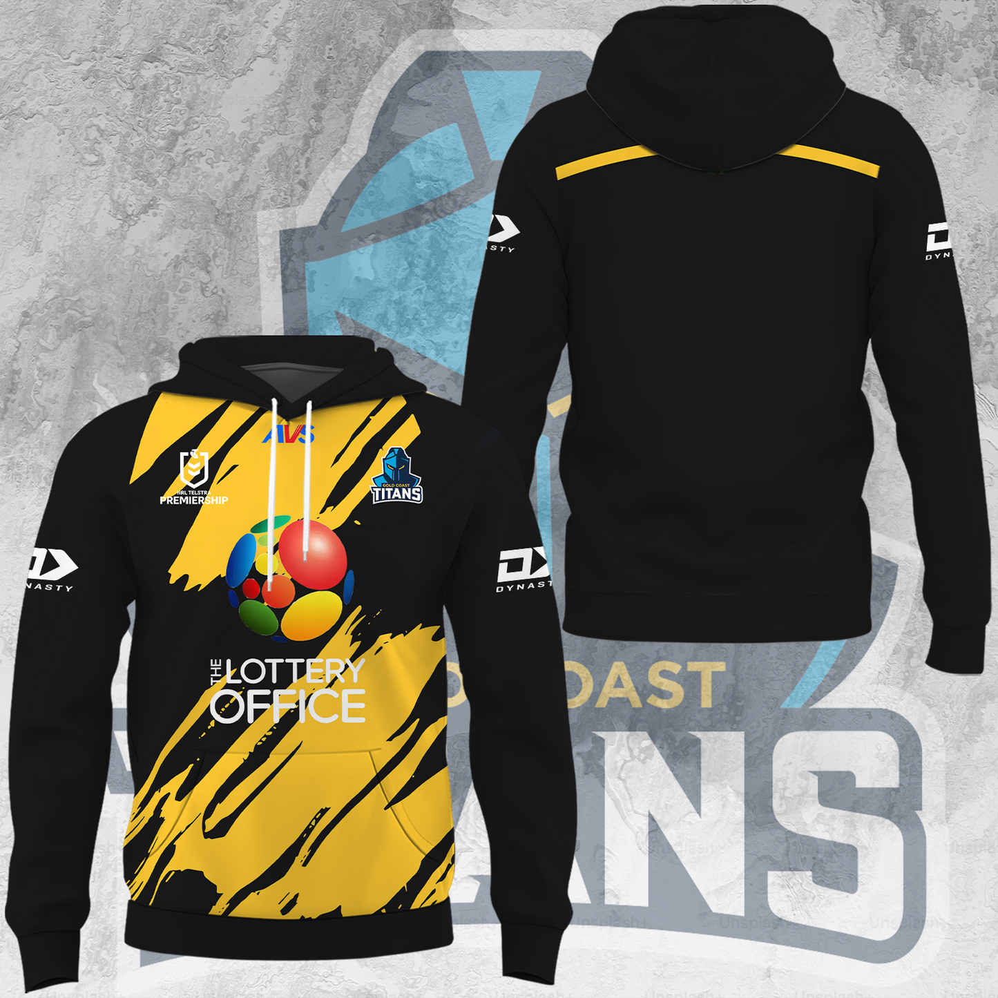 Gold Coast Titans NRL 2025 Limited Edition Hoodie TM V4