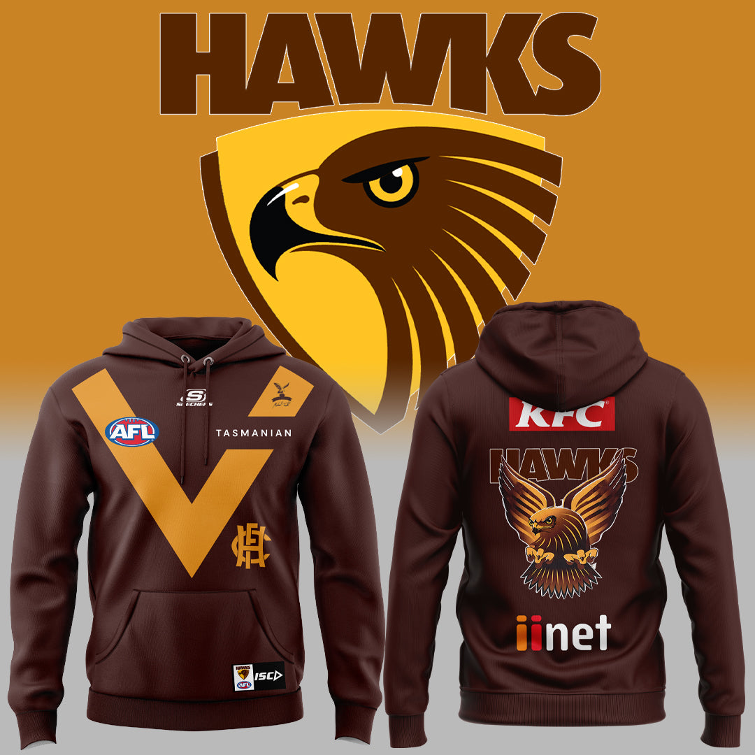 Hawthorn Football Club Hawks AFL Limited Edition Hoodie TM V2