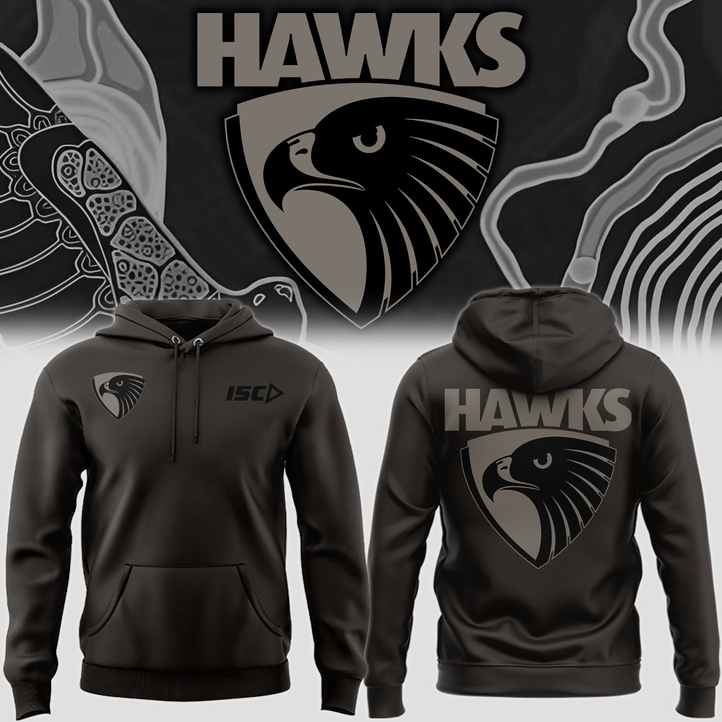 Hawthorn Football Club Hawks AFL Limited Edition Hoodie TM V7
