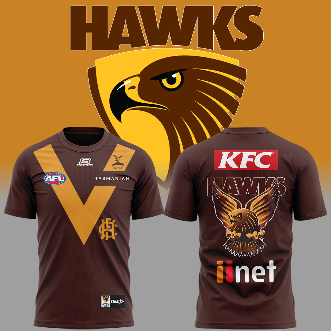Hawthorn Football Club Hawks AFL Limited Edition T-Shirt TM - You will save more when you buy the clothes and hat combo V5