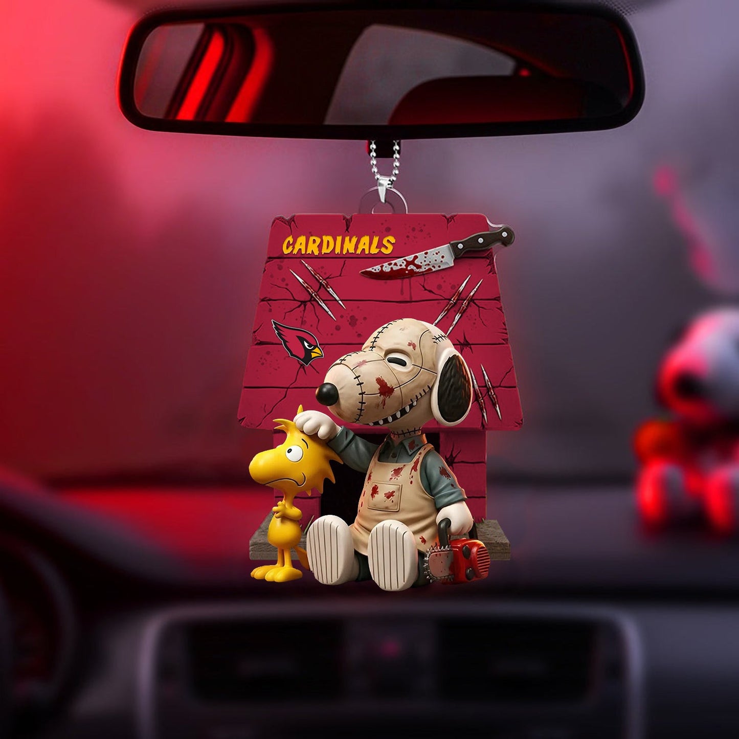 Horror Character x NFL ARI ORNAMENT CAR NDT NHM