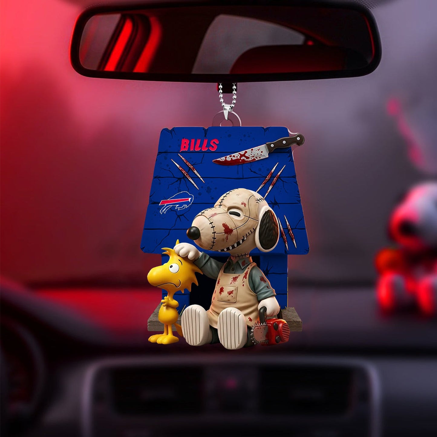 Horror Character x NFL BUF ORNAMENT CAR NDT NHM