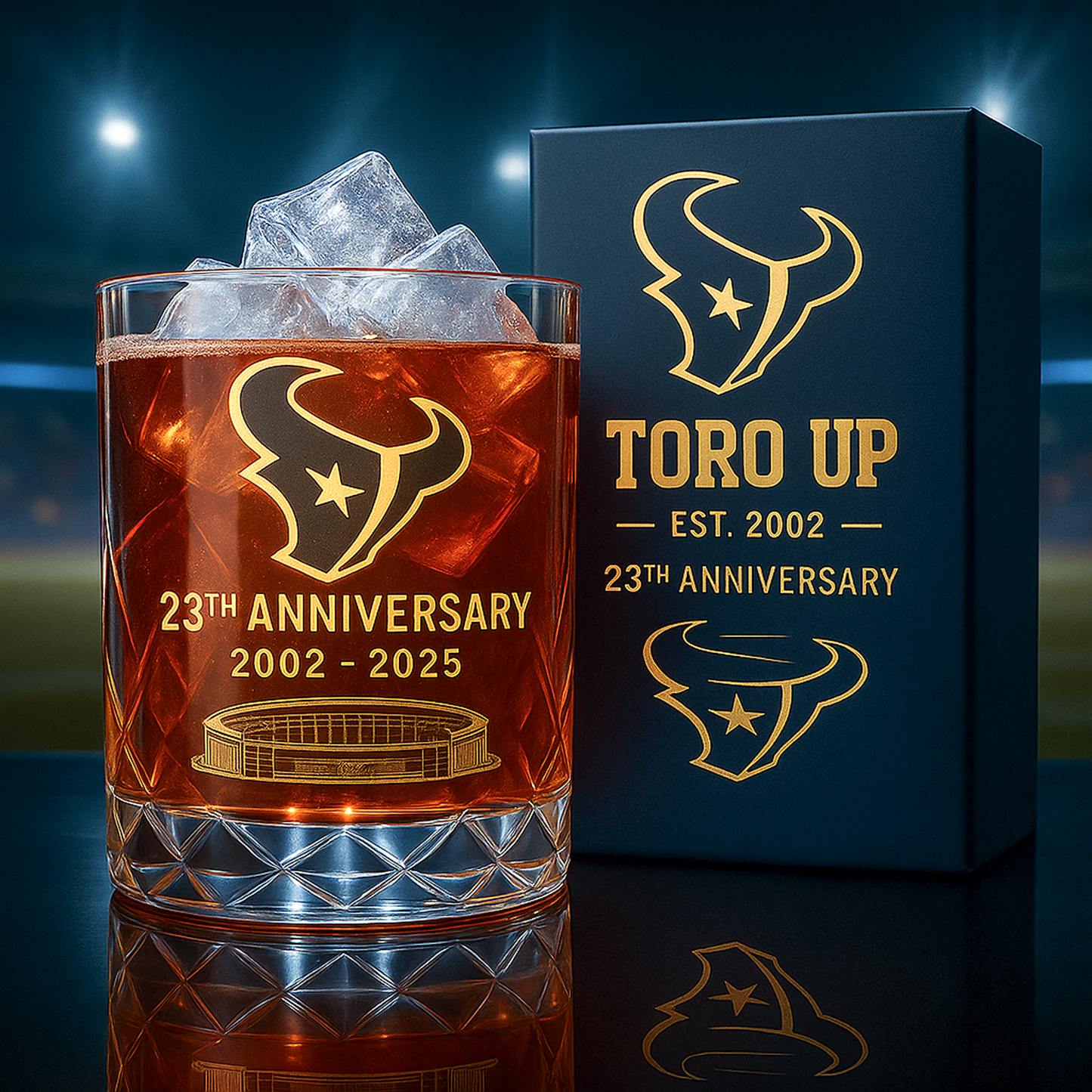 HOU x NFL Limited Edition Whiskey Glass DatND DVT