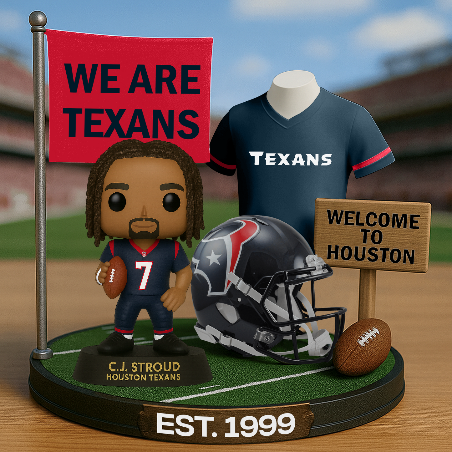 HOU x NFL Premium Commemorative Figure DatND DVT