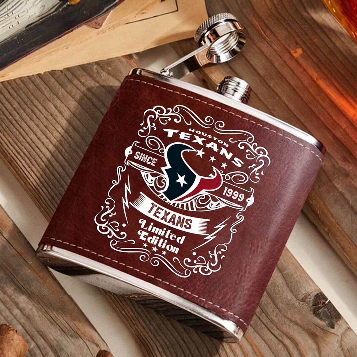 HOU x NFL Stainless Steel Flask DatND ThuongNH