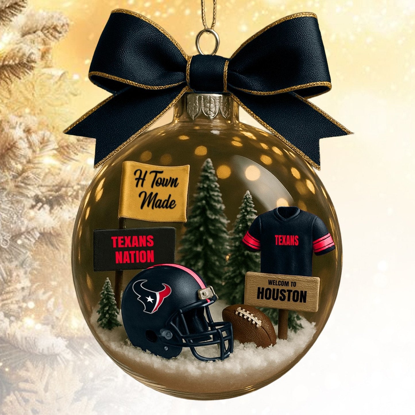 HT NFL Acrylic Ball Ornament - Best Gift For Fans DDT CTND