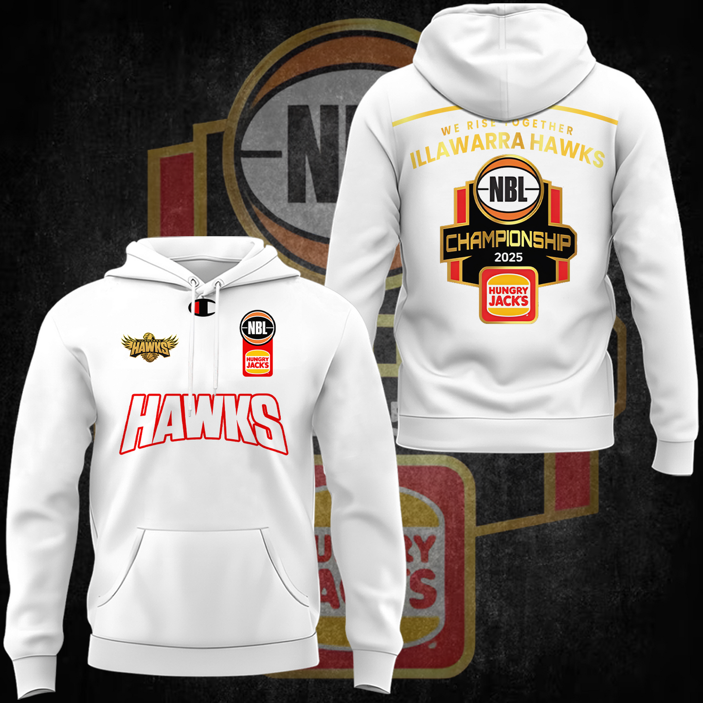 Illawarra Hawks NBL Limited Edition Hoodie TM V3