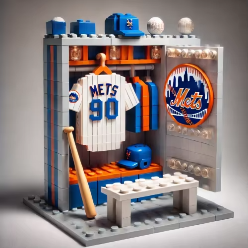 MLB Teams Locker Room Baseball Glove Building Block Set DDT NTL