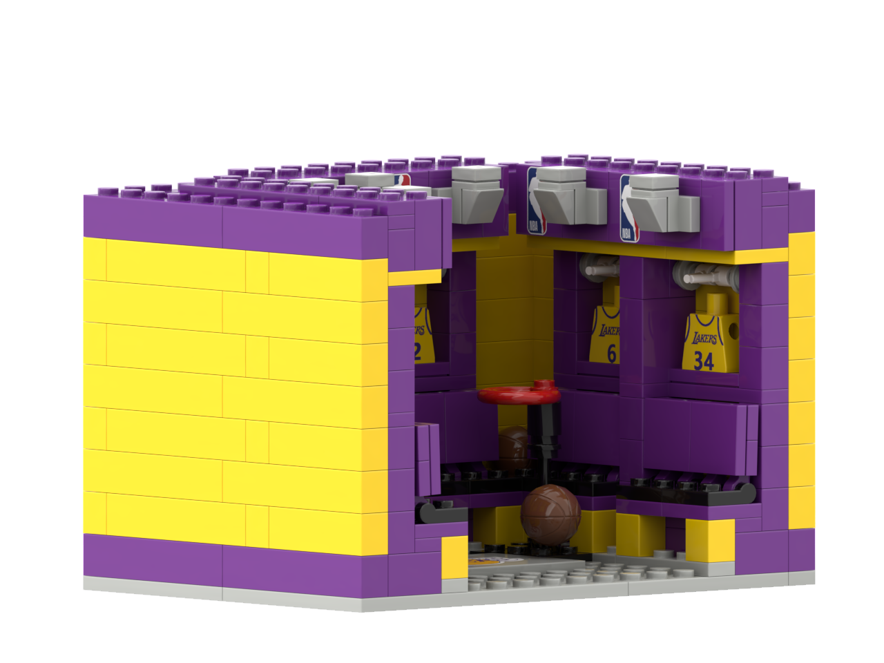 LAL x NBA Building Blocks Mini Changing Room DDT CTND