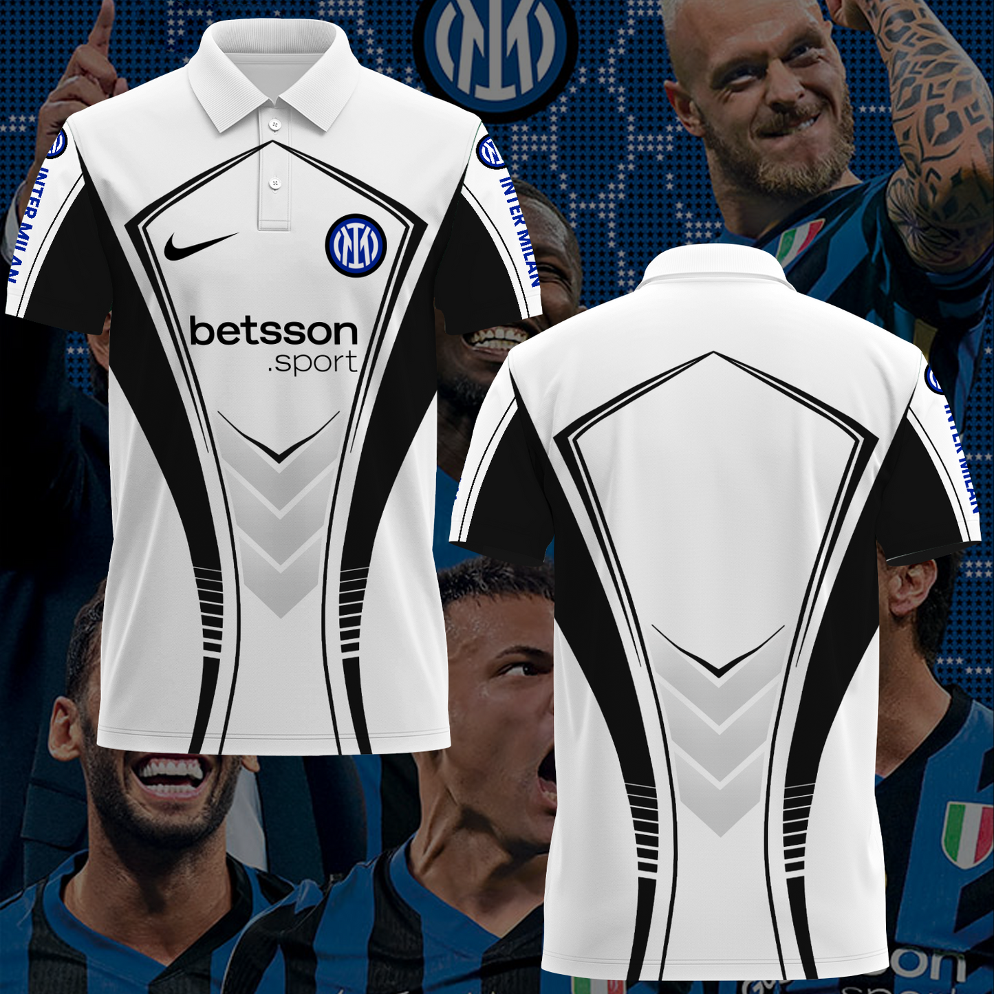 Inter Milan UEFA Champions League Final Polo Shirt TM NTA V10