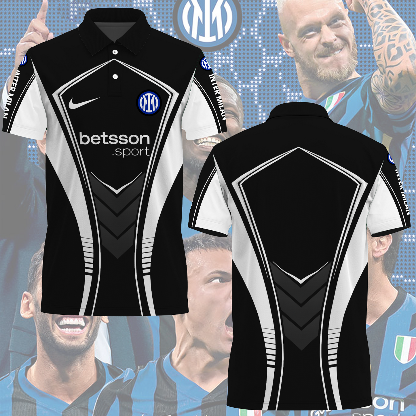 Inter Milan UEFA Champions League Final Polo Shirt TM NTA V6