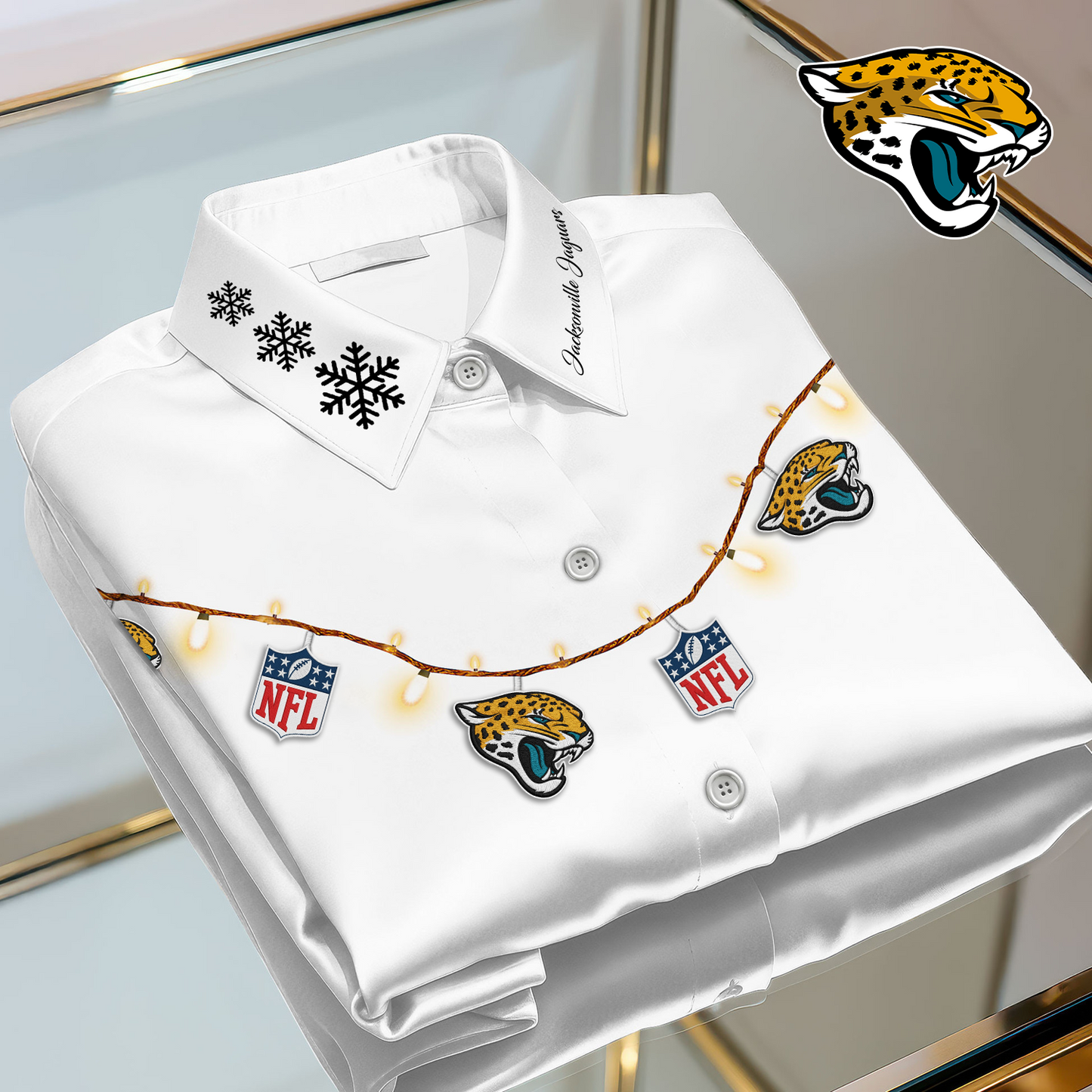 JAC X Premium NFL Christmas Long Sleeve Casual Shirt V1 NAK NHT