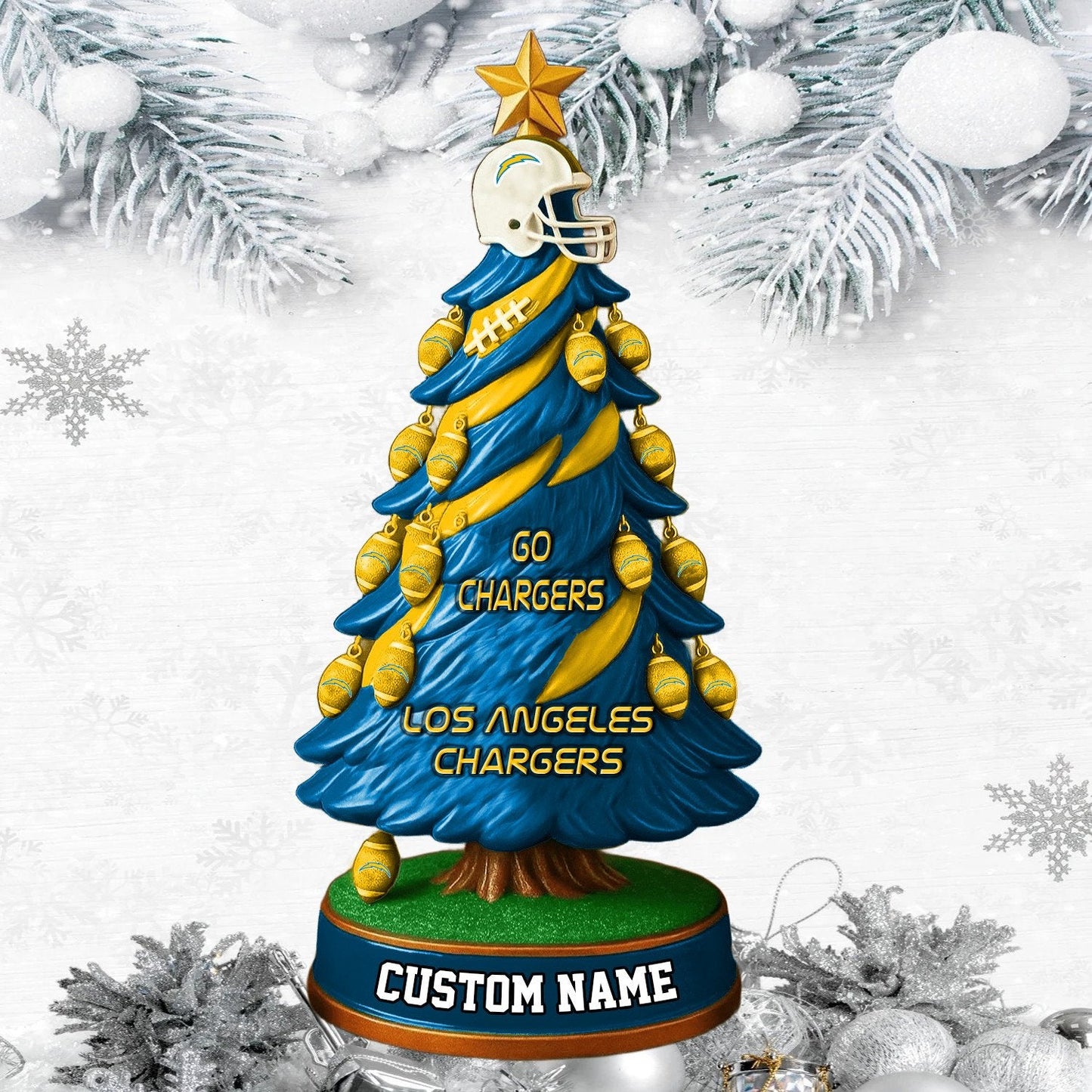 LAC NFL Acrylic Block Gift For Fans DDT CTND