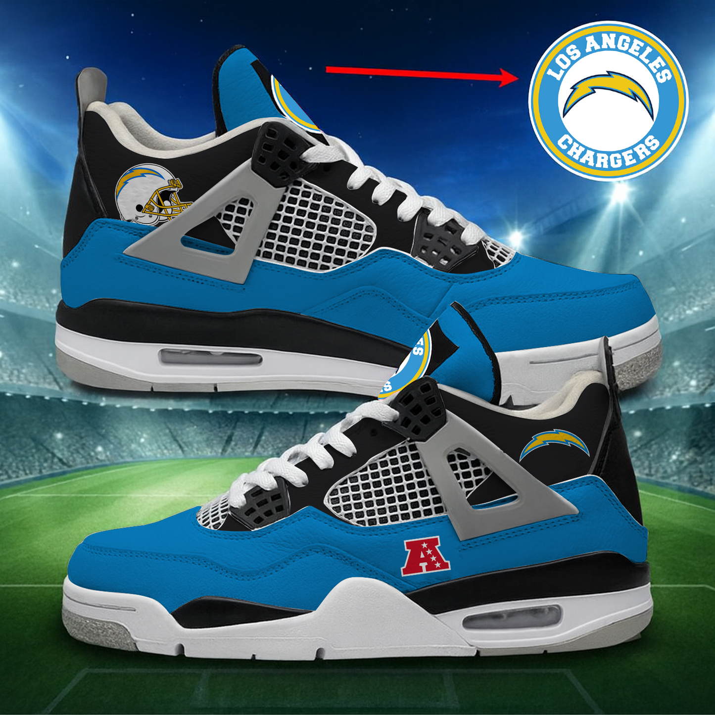 LAC x NFL Custom Sneakers DatND DVT
