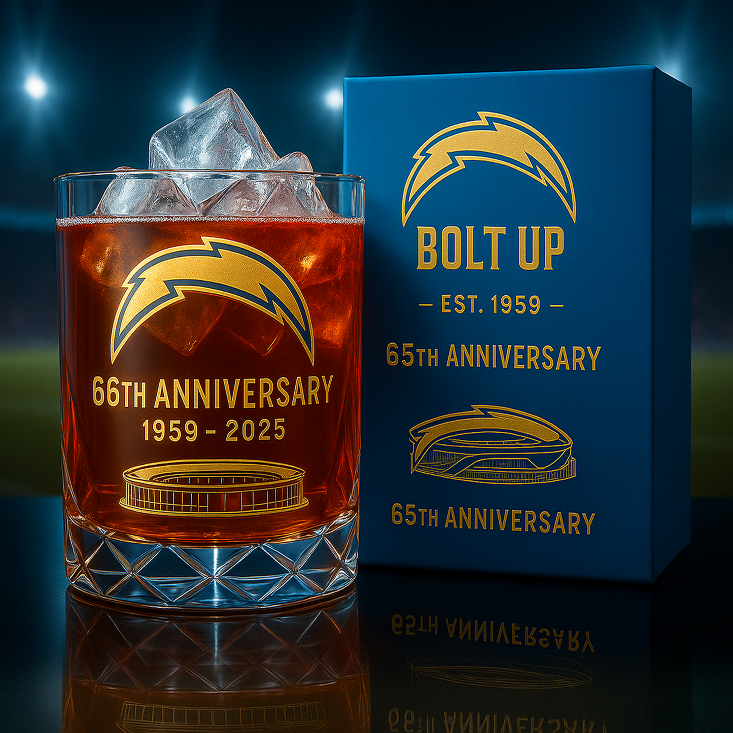 LAC x NFL Limited Edition Whiskey Glass DatND DVT