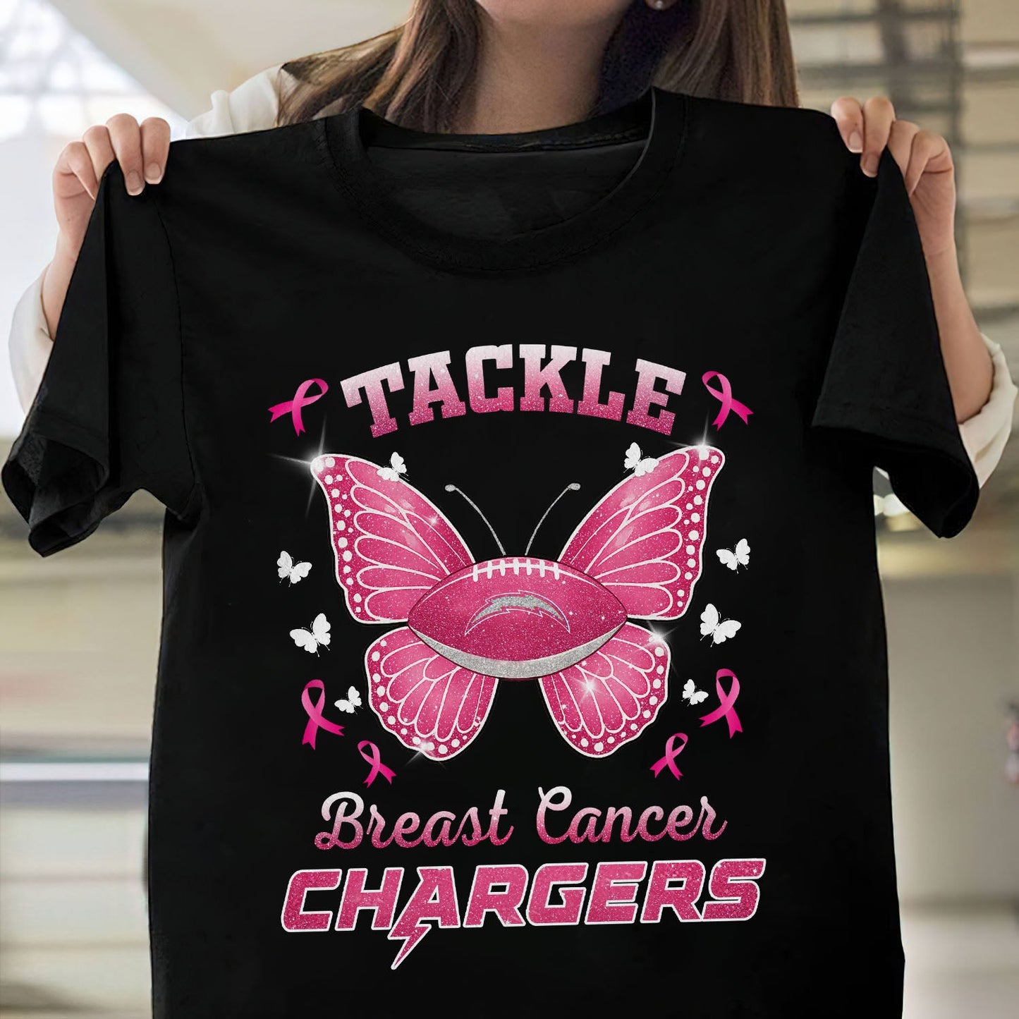 LAC x NFL Tackle Breast Cancer 2D Shirt DatND ThuongNH