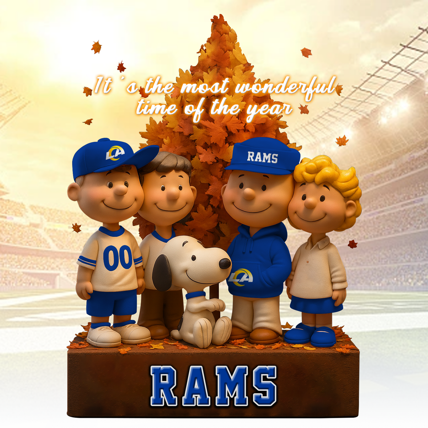 LAR x NFL Premium Acrylic Block Peanuts DATND TANTD 120825