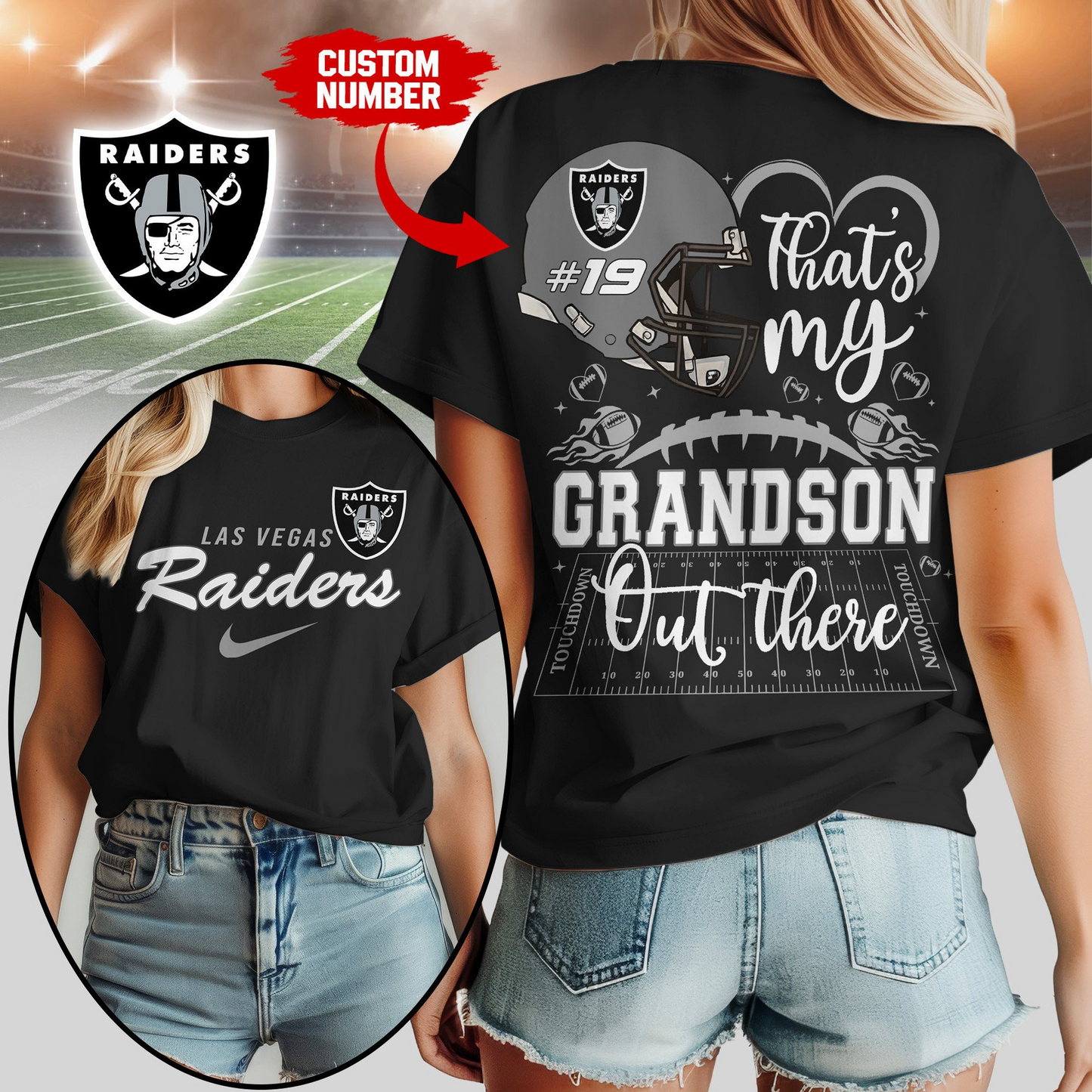 LVR Premium NFL That My Grandson Out There Shirt DDT NTL