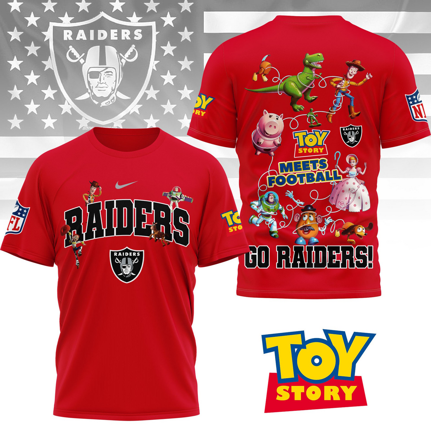 LVR Premium NFL Toy Story Fan 3D Shirt DDT CTND
