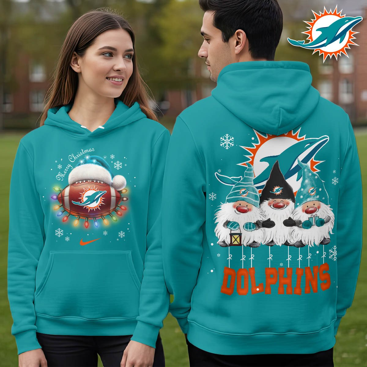 MD Premium NFL Christmas Gnomes Hoodie DDT CTND