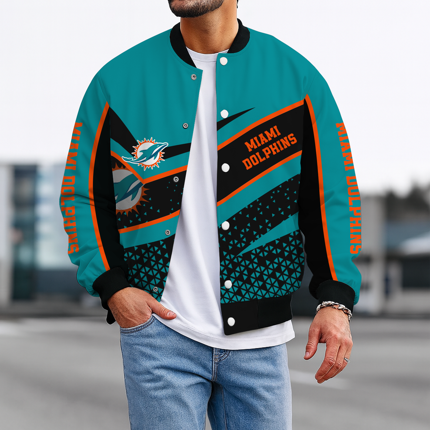 MIA x NFL New Baseball Jacket DatND ThuongNH