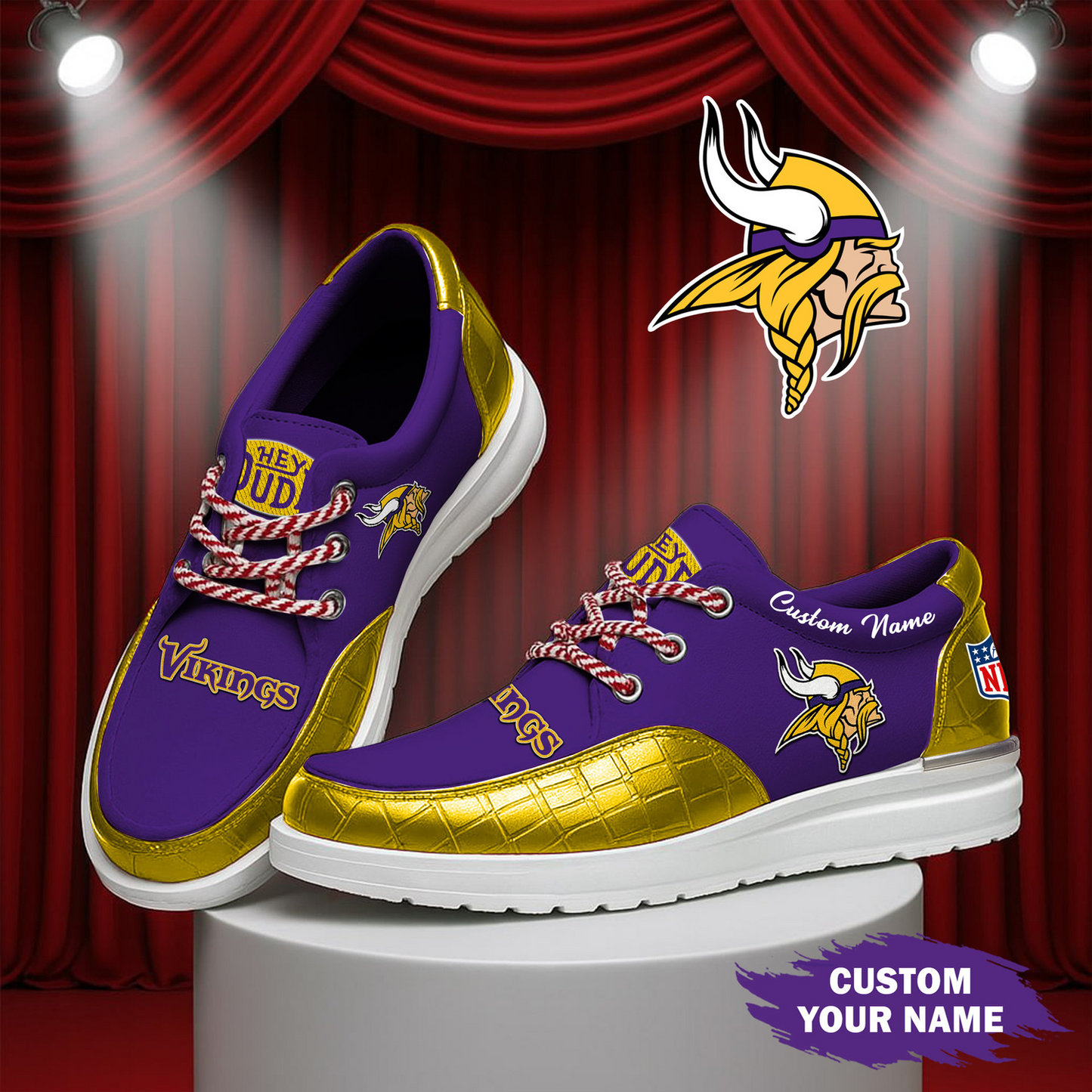 MIN x NFL Premium Leather Loafer Shoes TUANND TANTD