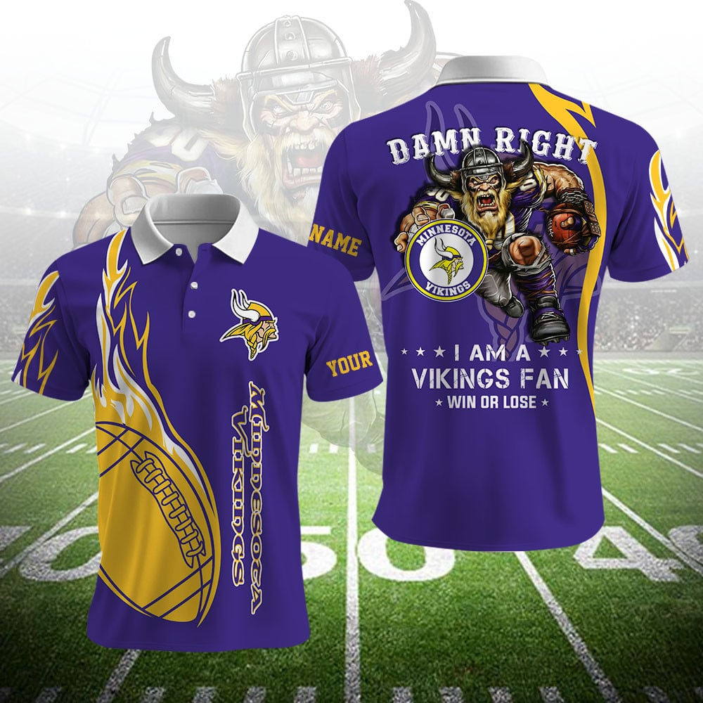 MV NFL Team Mascot Polo Shirt DDT NTL